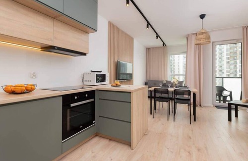 Nowy Port Apartment | Sucha 37A Gdansk Modern Studio Balcony Near Arena Gdansk