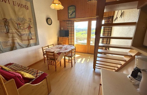Les Saisies Apartment | Sunny 2BR Loft w/Balcony, Sleeps 8 - Central Location, Near Shops - Les Saisies