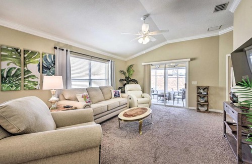 St. James Villa | Sunny Courtyard Villa with Patio Golf and Dine!