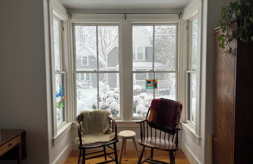 Freeport House | Sunny historic home on quiet street. Walk to all of Freeport Village!