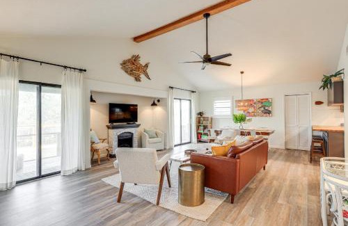 Suwannee House | Sunny Side Up Canal-Front Getaway with Dock!