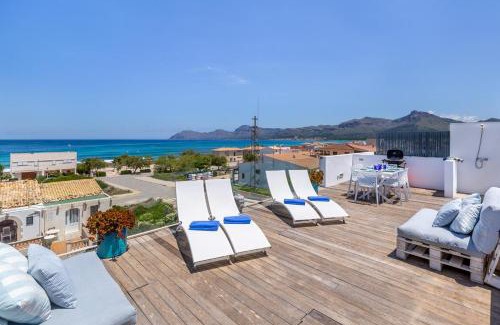 Son Serra de Marina House | Sunny Townhouse With Terrace in Son Serra