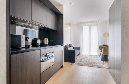 Sihlfeld Apartment | Sunny Wiedikon 1.5 Room w/Storage & W/D, 1 min to Market, by Blueground