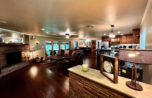 Lake Whitney House | Sunset Paradise at Lake Whitney with hot tub and lake access