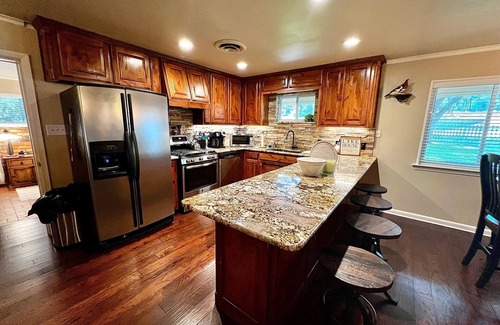 Lake Whitney House | Sunset Paradise at Lake Whitney with hot tub and lake access