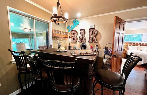 Lake Whitney House | Sunset Paradise at Lake Whitney with hot tub and lake access
