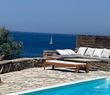 Koundouros Villa | Sunset Villa with swimming pool at Tzia