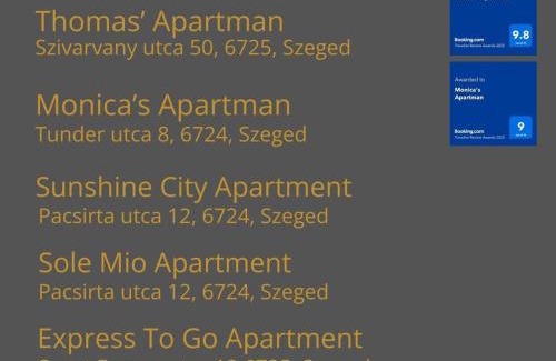 Szeged Apartment | Sunshine City Apartment