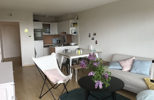 Hardelot-Plage Apartment | Superb apartment with large seafront terrace for 6 people