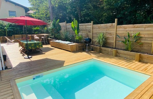 Boucau Villa | Superbe maison avec piscine à 5 min de la plage.