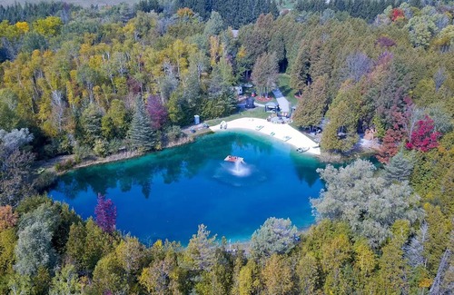 Clarington Cabin | Surrounded by 10 acres of forested landscape, Fraser Beach Resort is the ideal getaway for families!