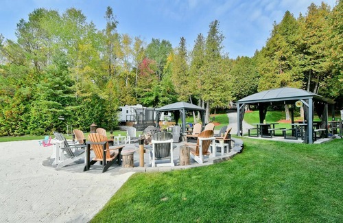Clarington Cabin | Surrounded by 10 acres of forested landscape, Fraser Beach Resort is the ideal getaway for families!