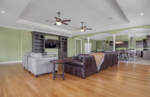 Tropic House | Sweeping Views, Direct Riverfront, Dock, Heated Pool, 8bed/5.5bath Sleeps 20