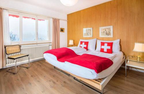 Aeschlen ob Gunten Apartment | SwissHut Stunning Views Alps Lake - Apart. Lena Down