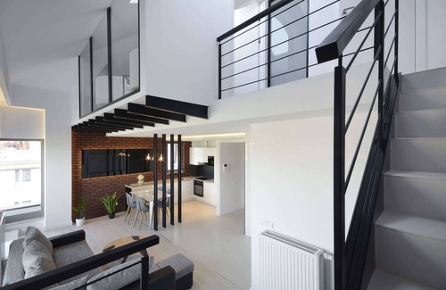 Gdansk City Center Apartment | Szafarnia 11F | Storey Apartments | Balcony