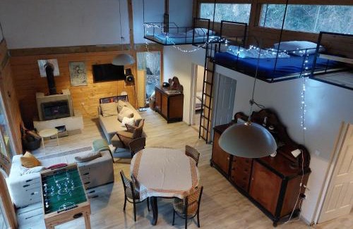 Szentendrei House | Szentendrei sziget, modern faház, télen is