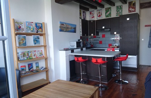 Bayonne Apartment | T1 bis, view Nive, heart of city, ideal for couple/small family, everything on foot!