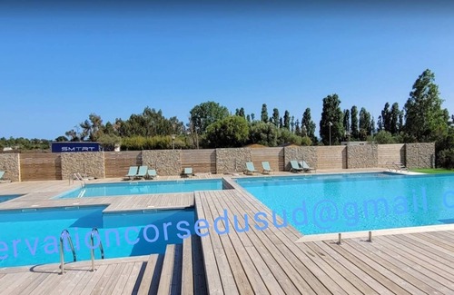Lecci Apartment | T2 Climatisé, Terrasse, 3 Piscines à 4km de la Plage en Résidence de Tourisme