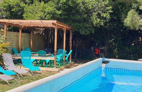Coursan Apartment | T5 apartment of 100m² with terrace, garden, swimming pool, private parking for 3 cars