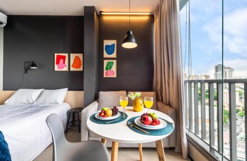 Perdizes Apartment | T65 - Novo Bhaus Allianz Park - Vista Incrível Allianz - VN Turiassu - Vaga de Garagem Rotativa Mediante Disponibilidade - 50m do Allianz Park - Acomoda 3 pessoas