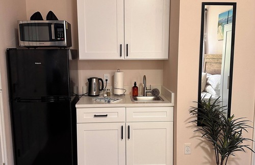 Loughman Apartment | Ta-da! How does this look? nModern Vacation Studio Minutes Away From The Parks!