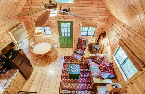 Pocono Lake Cabin | Tall Pines Log Cabin Retreat Disconnect, Relax, and Reconnect with Nature!