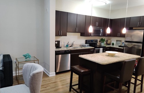 Carver City - Lincoln Gardens Condo | Tampa Bay Airport-Stadium Double Bed Suite.
