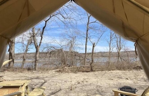 Cass County RV Rental | Tentrr State Park Site - Nebraska Louisville SRA – Cottonwood G – Single Camp