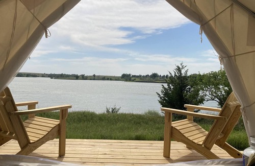 Loup City RV Rental | Tentrr State Park Site - Nebraska Sherman SRA – East Ridge Lakeview I – Single