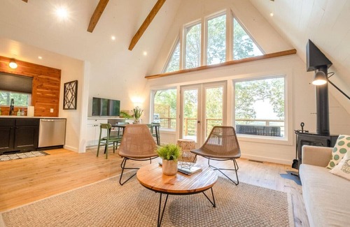 Newnata Cabin | The Back Porch ~ Modern A-Frame with a View