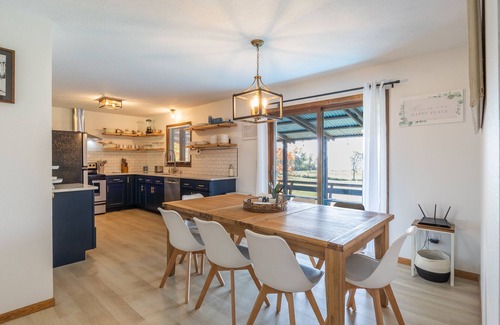 Puposky House | The Blu Casa - Family Home, Private Lake, 4 King Beds, 2300 sq ft, 2 patios