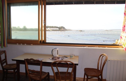 Carnac Apartment | the cabin appt in house of customs 4 pers. view and direct access sea