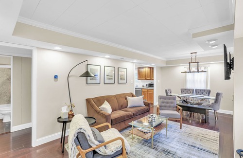 Champaign House | The Charming Home: 3-bedroom house, blocks to downtown Champaign, with WiFi, AC