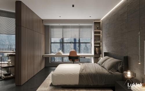 Hang Bac Apartment | The Dragon Bridge Hanoi-Skyline Loft with Private Balcony-Free Laundry