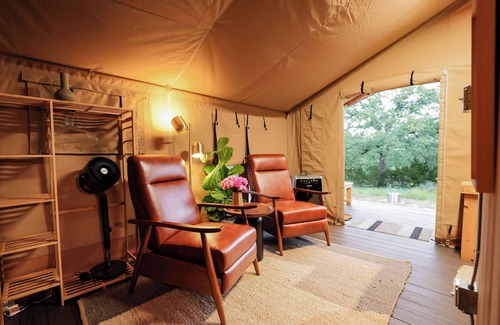 San Saba Cabin | The Evergreen Tent at Hilla Ranch Glamping
