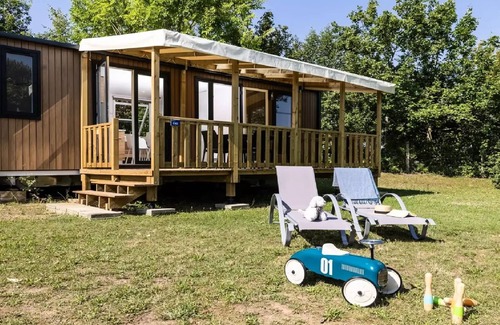 La Romieu House | The Florence Camp * - Mobile home Aqua 3 - NEW! - 3 bedrooms /2 bathrooms + CLIMATEIZATION 8 persons