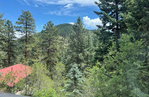 Indian Hills Cabin | The Happy Bear Lodge. Private, cozy, clean and minutes from Red Rocks