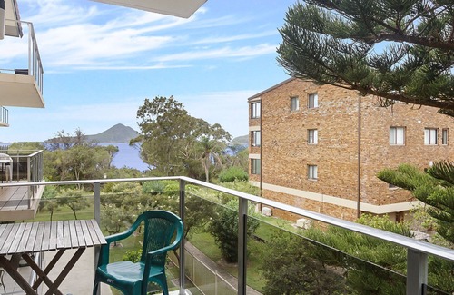 Nelson Bay Apartment | The Helm, 12/22 Voyager Close - unit in Little Beach with direct access to Shoal Bay Beach