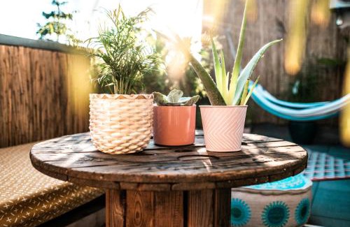 Beiertheim-Bulach Apartment | The KAlifornia I stilvoll mit Urlaubsfeeling I Dachterrasse I Klima