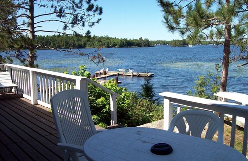 Nipissing Cottage | The Lakehouse 3 bedroom private cottage with lakeside deck and dock on Nipissing