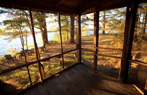 Jefferson Cabin | The Lakeside cabin, just steps from the lake, with dock and screened porch