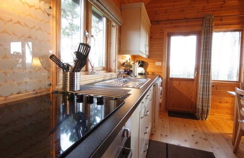 Tain Cabin | The lodge offers stunning views West to Ben Wyvis and North to the hills and mountains of East Suthe