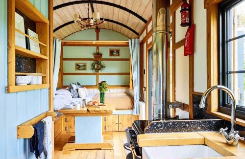 Trecastle Apartment | The Mallard Shepherd's Hut with Hot Tub