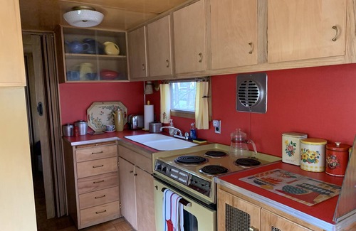 Sherman House | The Mansion Vintage Trailer at Tin Can Acres, 1957 Spartan Royal Mansion