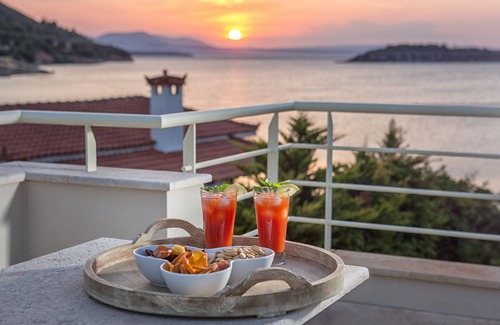 Chalcis Resort | The Marble Resort- Complex of 3 Luxury Villas, Beachfront with swimming pool