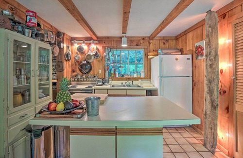 Mill River Cabin | 'The Mill River Cabin’ w/Fireplace & River View!