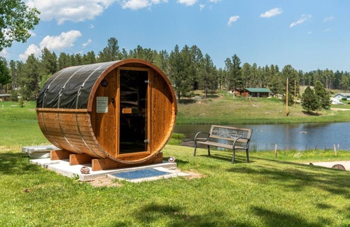 Custer Cabin | The Monet: Sauna + Firepit + Needle Views