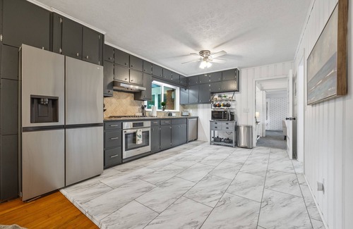 Carrollton House | The Nautical Retreat: Furnished Lakeside Escape with Hot Tub & Pedal Boat