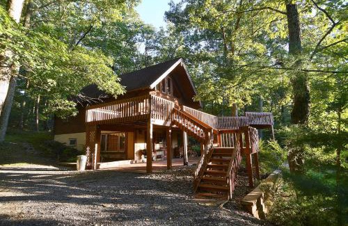 Berkeley Springs Ski Chalet | The Outlook - Pet Friendly, Grill, Wifi, View, Fire Pit, Deck, Family Friendly, Foosball, Game Room, King Bed, Fireplace