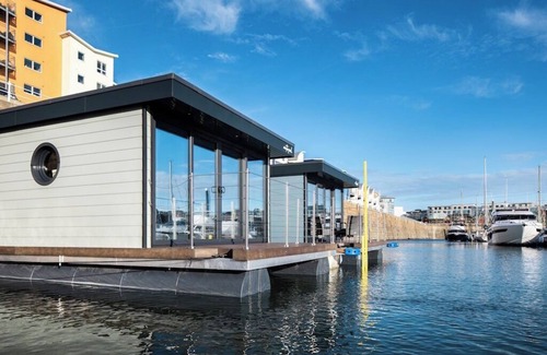 St. Helier Boat Rental | The Shells floating luxury apartments in St Helier Marina - a unique experiencen
